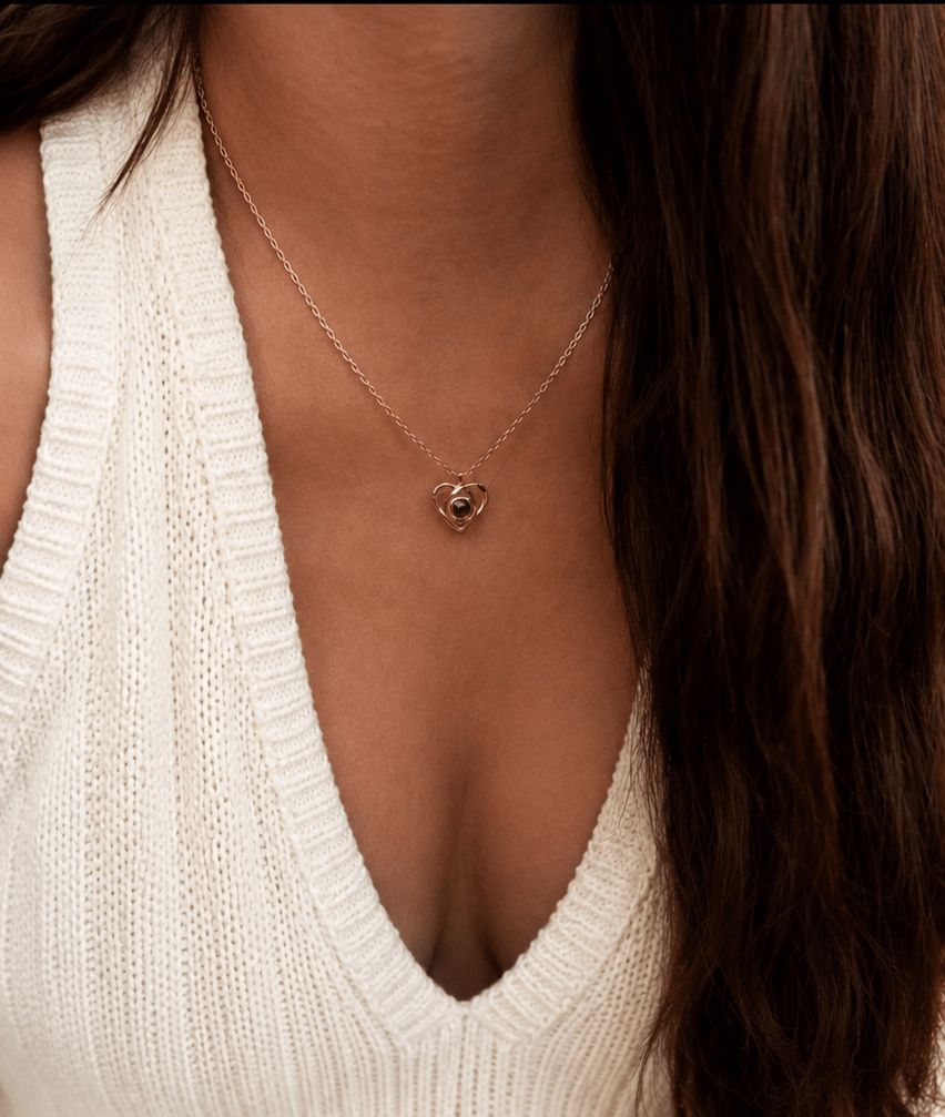 Fotoketting | Eternal Heart - Gepersonaliseerde Gepersonaliseerde sieraden met foto | The Eternal Gaze