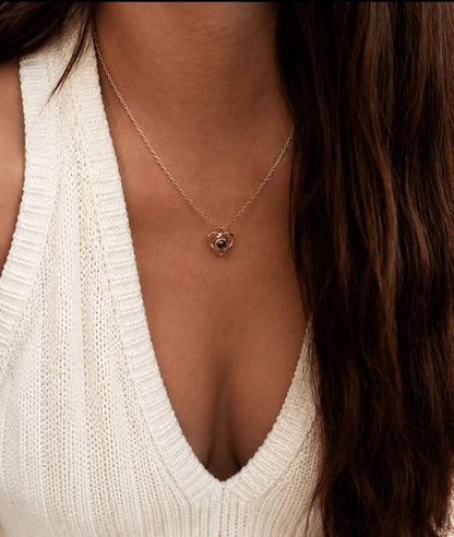 Fotoketting | Eternal Heart - Gepersonaliseerde Gepersonaliseerde sieraden met foto | The Eternal Gaze